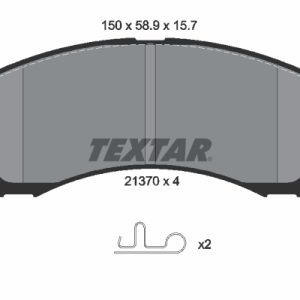 Placute frana MITSUBISHI OUTLANDER II (CW_W) 2.4 4WD (CW5W) benzina 170 cai TEXTAR 2137001
