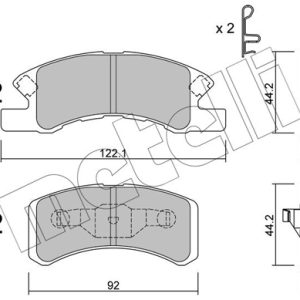 Placute frana MITSUBISHI MIRAGE VI limuzina (A1_A) 1.2 (A13A) benzina 80 cai METELLI 22-0605-0