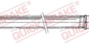 Furtun frana MITSUBISHI LANCER IV (C6_A, C7_A) 1.3 (C61A) benzina 60 cai QUICK BRAKE 22.507