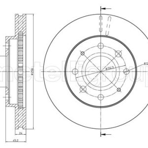 Disc frana MITSUBISHI GALANT VI (E3_A) 2.0 4WD (E33A, E38A, E39A) benzina 109 cai METELLI 23-0652