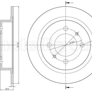 Disc frana MITSUBISHI 3000 GT cupe (Z1_A) 3.0 Turbo 4WD (Z16A) benzina 286 cai METELLI 23-0661