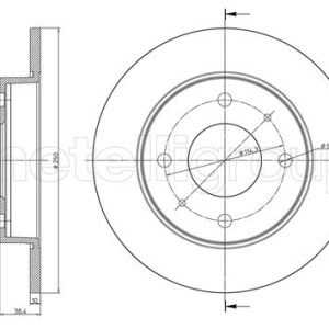 Disc frana MITSUBISHI COLT VI (Z3_A, Z2_A) 1.5 (Z23A) benzina 109 cai METELLI 23-0768C