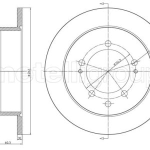 Disc frana MITSUBISHI OUTLANDER I (CU_W) 2.4 4WD (CU5W) benzina 160 cai METELLI 23-1650C