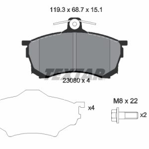 Placute frana MITSUBISHI CARISMA (DA_) 1.6 (DA1A) benzina 95 cai TEXTAR 2308001