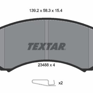 Placute frana MITSUBISHI GRANDIS (NA_W) 2.4 MIVEC (NA4W) benzina 165 cai TEXTAR 2348801