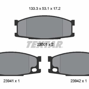 Placute frana MITSUBISHI Canter (FE5, FE6) VI Canter 60 diesel 117 cai TEXTAR 2350101