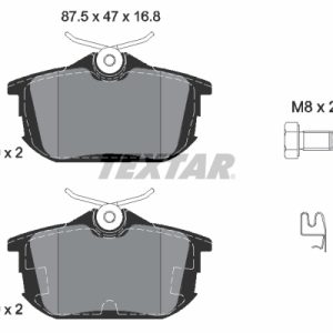 Placute frana MITSUBISHI COLT VI (Z3_A, Z2_A) 1.5 (Z23) benzina 105 cai TEXTAR 2354901
