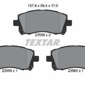 Placute frana MITSUBISHI GRANDIS (NA_W) 2.4 MIVEC (NA4W) benzina 165 cai TEXTAR 2355802