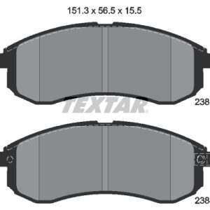 Placute frana MITSUBISHI L200 (K7_T, K6_T, K5_T) 2.5 D 4WD diesel 75 cai TEXTAR 2387902