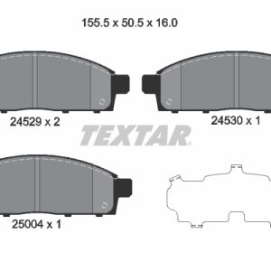 Placute frana MITSUBISHI L200 / TRITON platou / sasiu (KA_T, KB_T) 2.5 DI-D 4WD (KB4T) diesel 178 cai TEXTAR 2452901