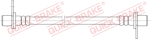 Furtun frana MITSUBISHI OUTLANDER III Van (GF_W, GG_W) Di-D 4WD (GF6W) diesel 150 cai QUICK BRAKE 25.087