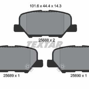 Placute frana MITSUBISHI ASX (GA_W_) 1.8 DI-D 4WD (GA6W) diesel 150 cai TEXTAR 2568801