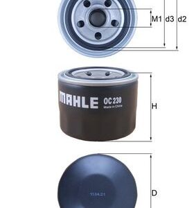 Filtru ulei MITSUBISHI L 300 III bus (P0_W, P1_W, P2_W, P3_W) 2.4 4WD (P24W) benzina 112 cai KNECHT OC 230