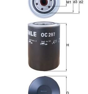Filtru ulei MITSUBISHI Canter (FE5, FE6) VI Canter 75 diesel 143 cai MAHLE ORIGINAL OC 297