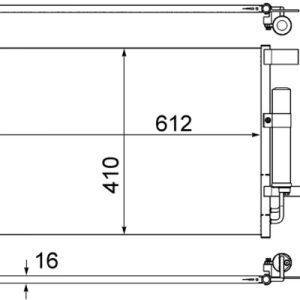 Condensator climatizare MITSUBISHI ASX (GA_W_) 1.8 DI-D (GA6W) diesel 150 cai MAHLE ORIGINAL AC 557 000S