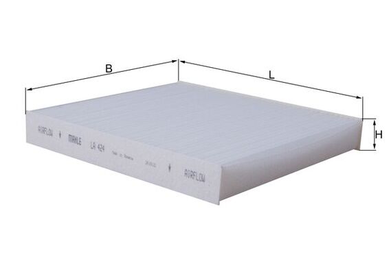 Filtru polen MITSUBISHI OUTLANDER II (CW_W) 2.2 DI-D 4WD diesel 140 cai KNECHT LA 424