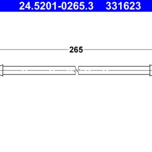 Furtun frana MITSUBISHI COLT Caseta/ Hatchback (Z3_V) 1.5 DiD diesel 95 cai ATE 24.5201-0265.3