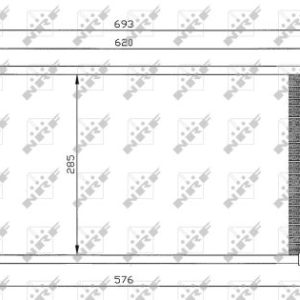 Condensator climatizare MITSUBISHI COLT V (CJ_, CP_) 1300 GL,GLX (CJ1A) benzina 75 cai NRF 35268
