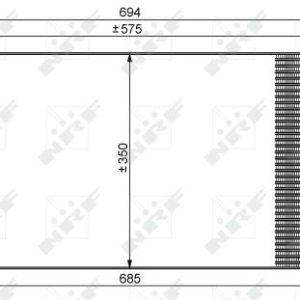 Condensator climatizare MITSUBISHI L200 (K7_T, K6_T, K5_T) 2.4 4WD (K75T) benzina 132 cai NRF 35756