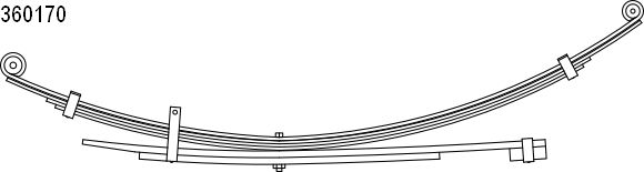 Pachet arc cu foi MITSUBISHI L200 (K3_T, K2_T, K1_T, K0_T) 2.5 D (K14T) diesel 70 cai CS GERMANY 10.360.170.00