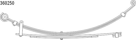 Pachet arc cu foi MITSUBISHI L200 (K7_T, K6_T, K5_T) 2.0 (K62T) benzina 122 cai CS GERMANY 10.360.250.00