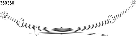 Pachet arc cu foi MITSUBISHI L200 / TRITON (KA_T, KB_T) 2.5 DI-D 4WD (KB4T) diesel 178 cai CS GERMANY 10.360.350.00