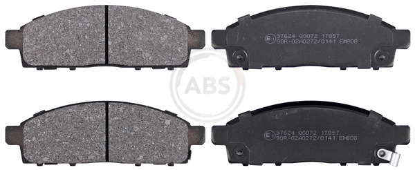 Placute frana MITSUBISHI L200 / TRITON (KA_T, KB_T) 2.5 DI-D (KA4T) diesel 128 cai ABS 37624