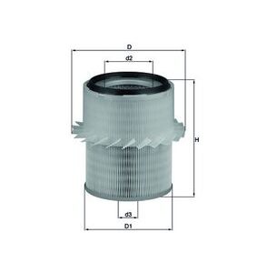 Filtru aer MITSUBISHI L200 (K7_T, K6_T, K5_T) 2.5 TD (K64T) diesel 90 cai KNECHT LX 673