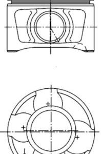 Piston MITSUBISHI LANCER VIII (CY_A, CZ_A) 2.0 DI-D (CY8A) diesel 140 cai KOLBENSCHMIDT 40356610