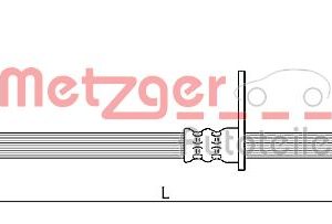 Furtun frana MITSUBISHI GRANDIS (NA_W) 2.0 DI-D (NA8W) diesel 136 cai METZGER 4110638