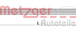 Furtun frana MITSUBISHI OUTLANDER I (CU_W) 2.0 Turbo-R 4WD (CU2W) benzina 241 cai METZGER 4110641