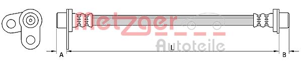 Furtun frana MITSUBISHI OUTLANDER II (CW_W) 2.4 4WD (CW5W) benzina 170 cai METZGER 4110747