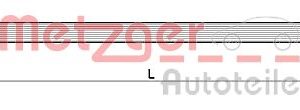 Furtun frana MITSUBISHI OUTLANDER II (CW_W) 2.2 DI-D 4WD diesel 140 cai METZGER 4110748