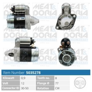Electromotor MITSUBISHI LANCER I (A7_) 1.4 (A72A) benzina 68 cai MEAT DORIA 5035278