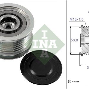 Fulie alternator MITSUBISHI OUTLANDER II (CW_W) 2.2 DI-D 4WD diesel 156 cai INA 535 0170 10