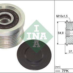 Fulie alternator MITSUBISHI Canter (FE5, FE6) VI 815, 816 diesel 150 cai INA 535 0349 10