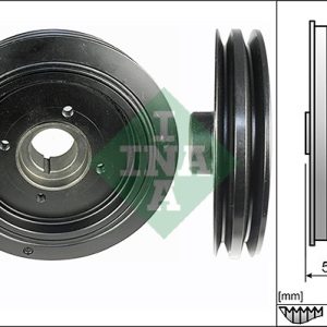 Fulie curea arbore cotit MITSUBISHI L200 (K7_T, K6_T, K5_T) 2.5 TD 4WD (K74T) diesel 133 cai INA 544 0107 10