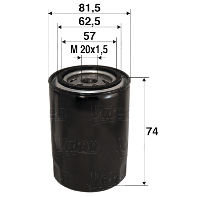 Filtru ulei MITSUBISHI LANCER VIII (CY_A, CZ_A) 2.0 i Ralliart 4WD (CY4A) benzina 241 cai VALEO 586017