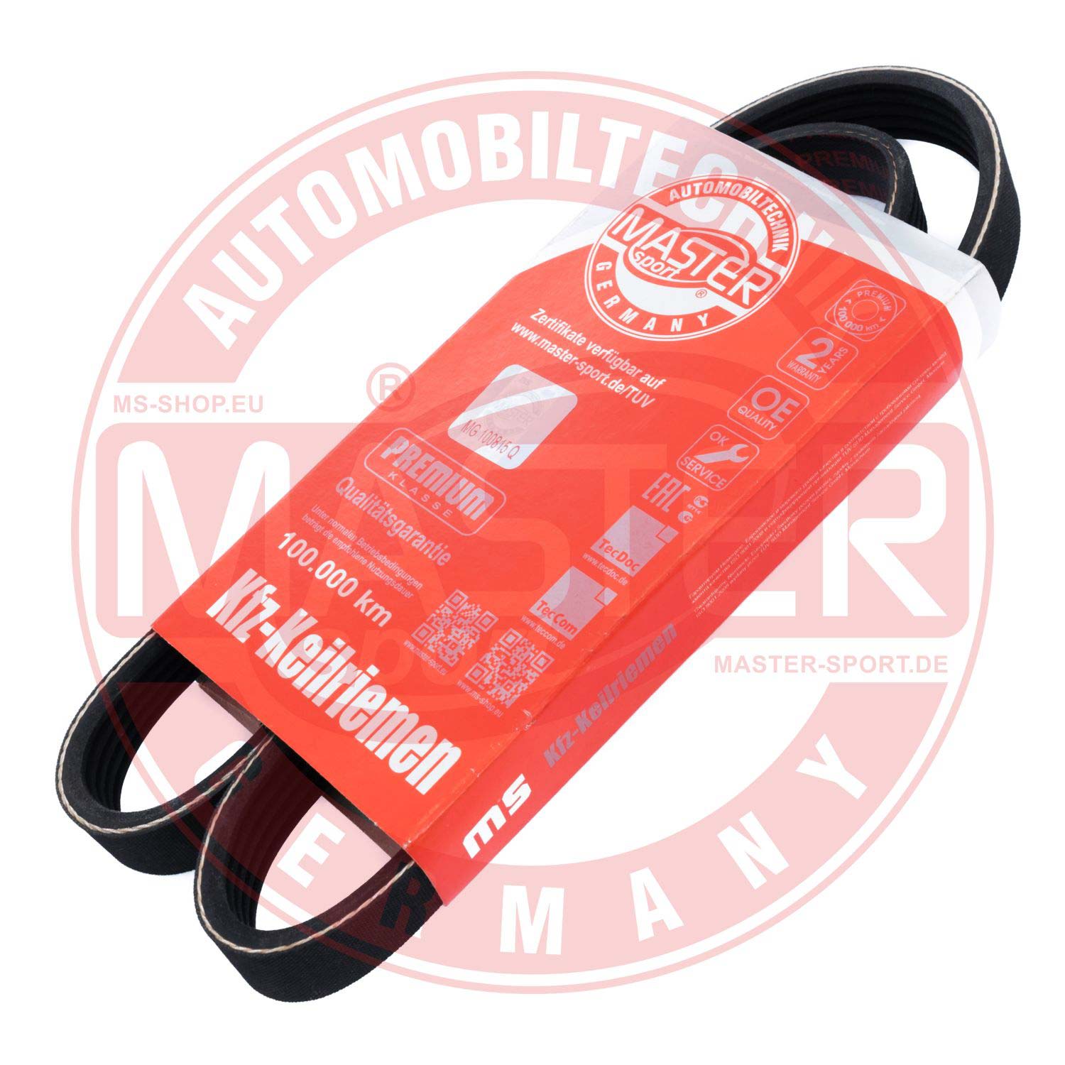 Curea transmisie cu caneluri MITSUBISHI LANCER V (CB_A, CD_A, CE_A) 1.6 16V (CB4A) benzina 113 cai MASTERSPORT GERMANY 5PK950-PCS-MS