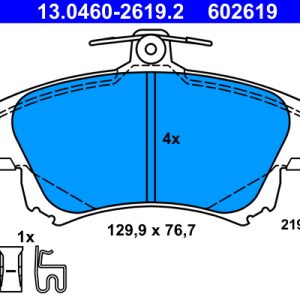Placute frana MITSUBISHI COLT VI (Z3_A, Z2_A) 1.5 (Z23) benzina 105 cai ATE 13.0460-2619.2