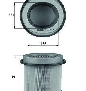 Filtru aer MITSUBISHI LANCER IV hatchback (C6_A, C7_A) 1.5 12V (C62A) benzina 90 cai MAHLE ORIGINAL LX 670