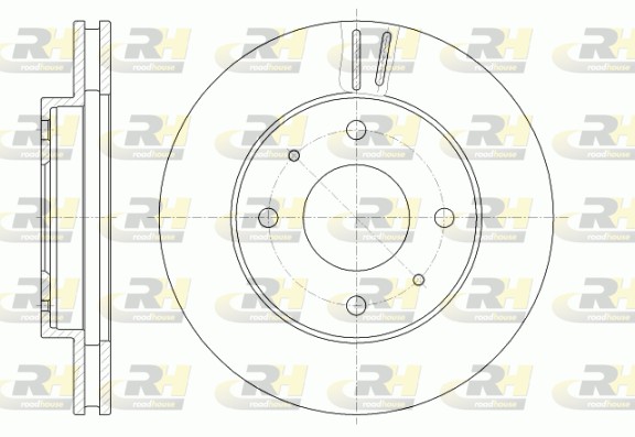 Disc frana MITSUBISHI GALANT VIII (EA_) 2.0 (EA2A) benzina 136 cai ROADHOUSE 6394.10