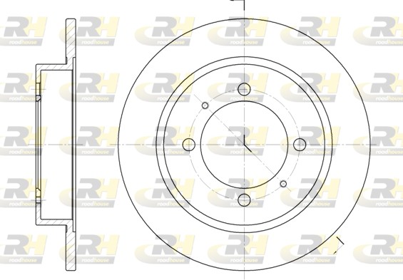 Disc frana MITSUBISHI CARISMA limuzina (DA_) 1.8 (DA2A) benzina 115 cai ROADHOUSE 6447.00