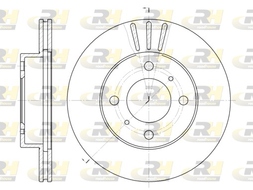 Disc frana MITSUBISHI LANCER VI (CJ_, CP_) 1.6 16V (CK4A) benzina 90 cai ROADHOUSE 6557.10