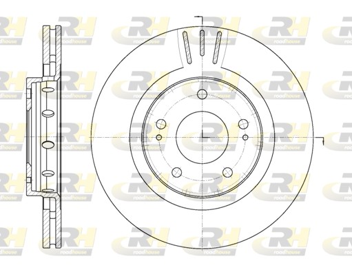 Disc frana MITSUBISHI OUTLANDER I (CU_W) 2.0 (CU2W) benzina 136 cai ROADHOUSE 6896.10