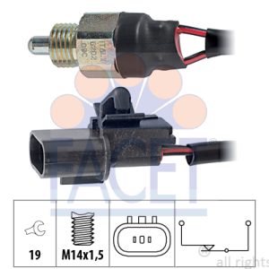 Comutator lampa marsalier MITSUBISHI L200 (K7_T, K6_T, K5_T) 2.5 TD 4WD (K74T) diesel 115 cai FACET 7.6202