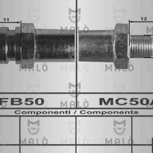 Furtun frana MITSUBISHI GALANT VI limuzina (E3_A) 2.0 (E39A, E38A, E33A) benzina 109 cai MALO 80360