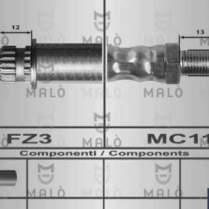Furtun frana MITSUBISHI COLT VI (Z3_A, Z2_A) 1.3 (Z21A) benzina 92 cai MALO 80563