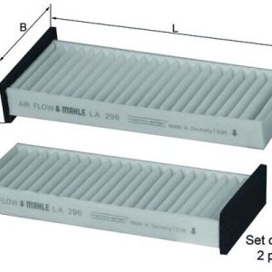 Filtru polen MITSUBISHI LANCER VI (CJ_, CP_) 1.6 16V (CK4A) benzina 90 cai MAHLE ORIGINAL LA 296/S