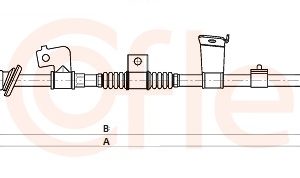 Cablu frana de parcare MITSUBISHI OUTLANDER III (GG_W, GF_W, ZJ, ZL, ZK) 2.2 DI-D 4WD (GF6W) diesel 150 cai COFLE 92.1.MT012